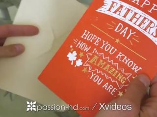 PASSION-HD Fathers day shaft SUCKING gift with step lassie Lana Rhoades